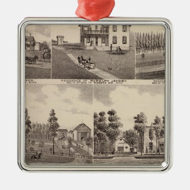 Clear Lake, Waseca, Minnesota Metal Ornament (Front)