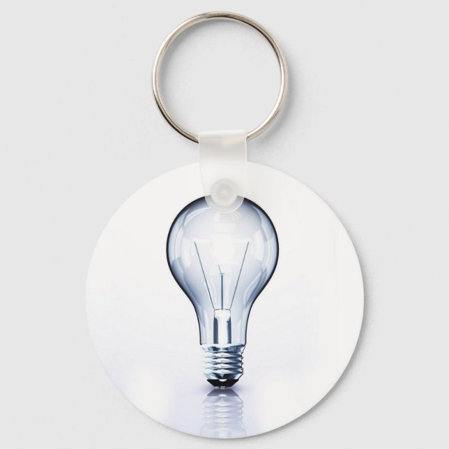 clear light bulb keychain (Front)