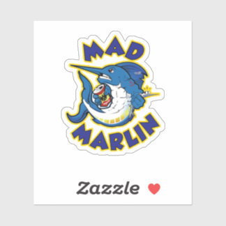 clear Mad Marlin sticker