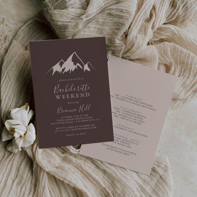 Clear Mountain Country Bachelorette Weekend Invitation (Creator Uploaded)