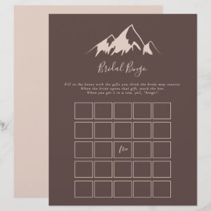 Clear Mountain Country Bridal Bingo Game
