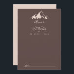 Clear Mountain Country Wedding Well Wishes Advice Card<br><div class="desc">This clear mountain country wedding well wishes advice card is perfect for a rustic wedding. The design features an idyllic watercolor beige mountain. These cards are perfect for a wedding, bridal shower, baby shower, graduation party & more. Personalize the cards with the names of the bride and groom, parents-to-be or...</div>