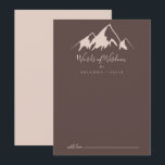 Clear Mountain Country Wedding Words of Wisdom Advice Card<br><div class="desc">This clear mountain country wedding words of wisdom advice card is perfect for a rustic wedding. The design features an idyllic watercolor beige mountain. These cards are perfect for a wedding, bridal shower, baby shower, graduation party & more. Personalize the cards with the names of the bride and groom, parents-to-be...</div>