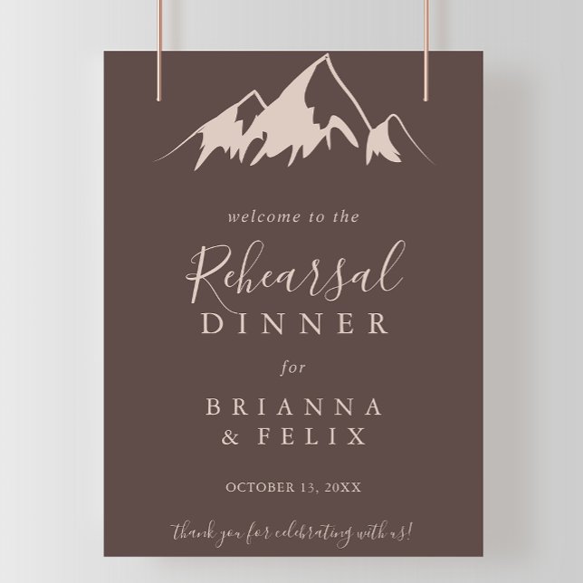Clear Mountain Rehearsal Dinner Welcome Sign (Creator Uploaded)