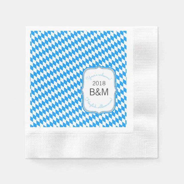 Clear Octoberfest Napkins (Front)