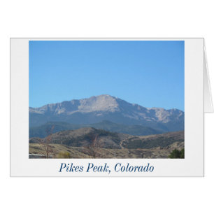 Clear Pikes Peak card