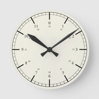 Clear pressure gauge inspired 24-hour design clock