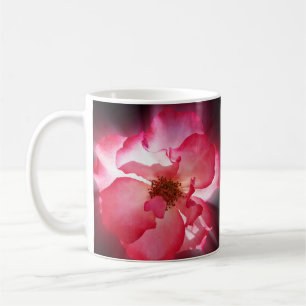 clear red petals coffee mug