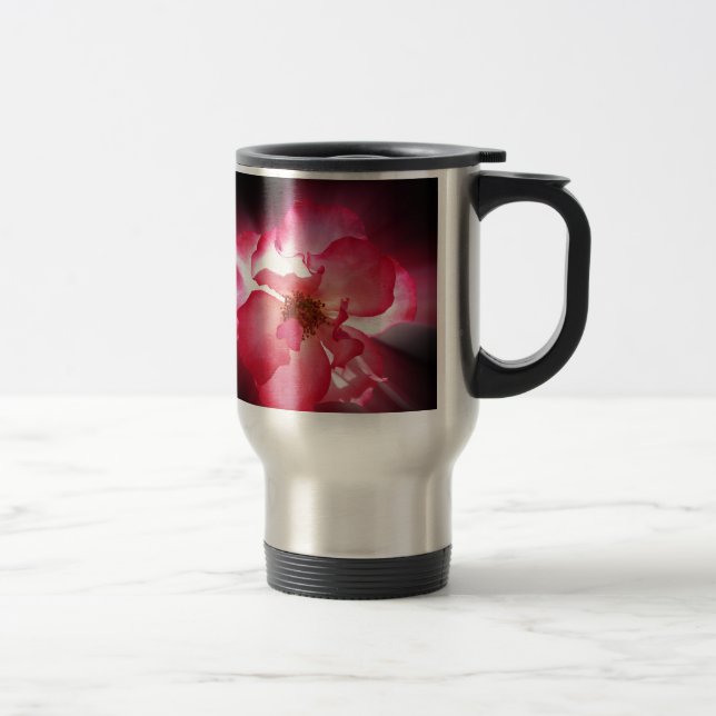 clear red petals travel mug (Right)