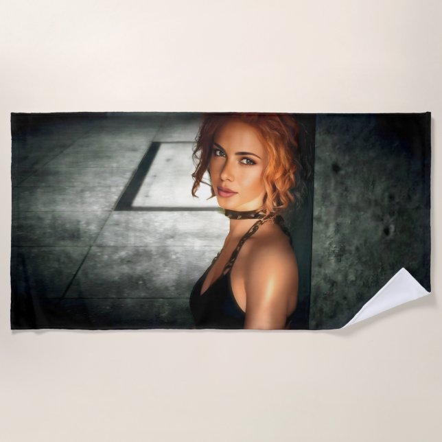 Clear Shadows beach towel (Front)