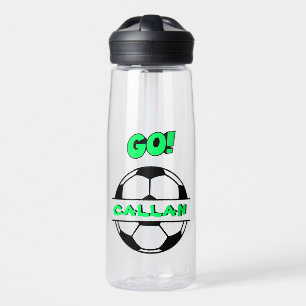 Clear Soccer Water Bottle (22 oz.)