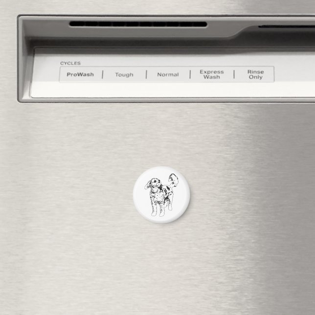 Clear Spotted Shape Magnet (In Situ (Dishwasher))
