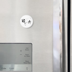 Clear Vector Silhouette Magnet