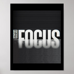 Clear Vision – Focus On Your Goals Sticker  Poster