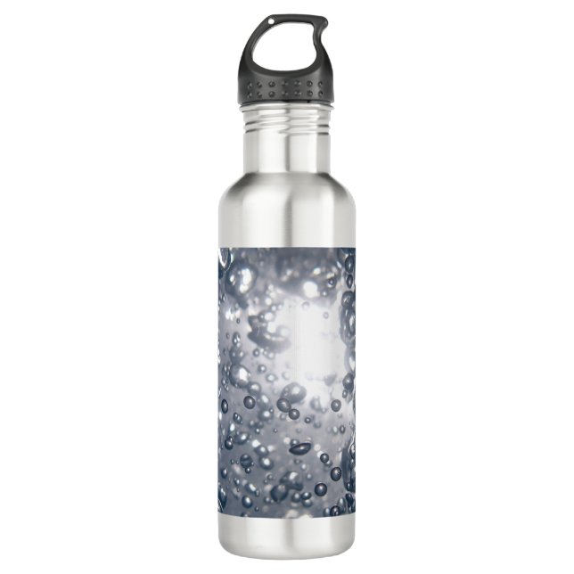 Clear Water Bubbles 710 Ml Water Bottle (Front)