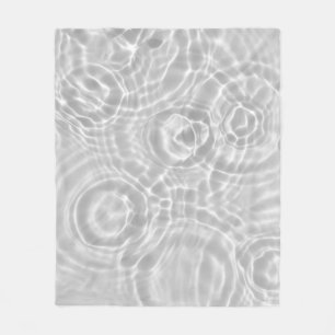 Clear Water Surface Abstract Texture Fleece Blanket