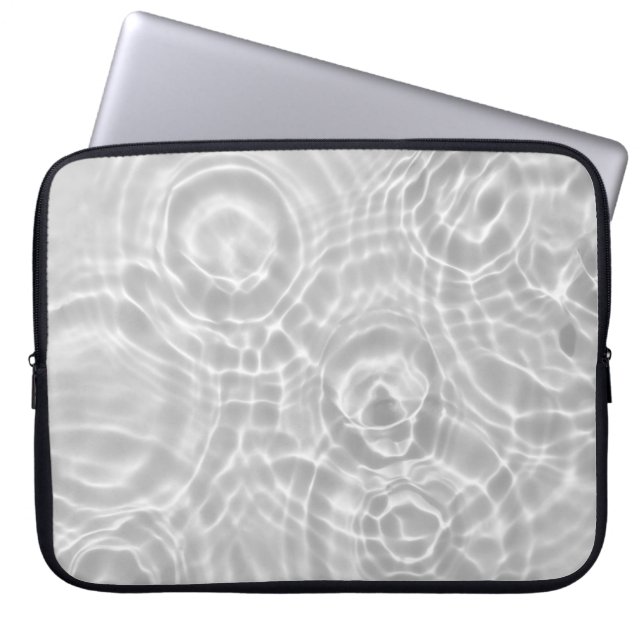 Clear Water Surface Abstract Texture Laptop Sleeve (Front)