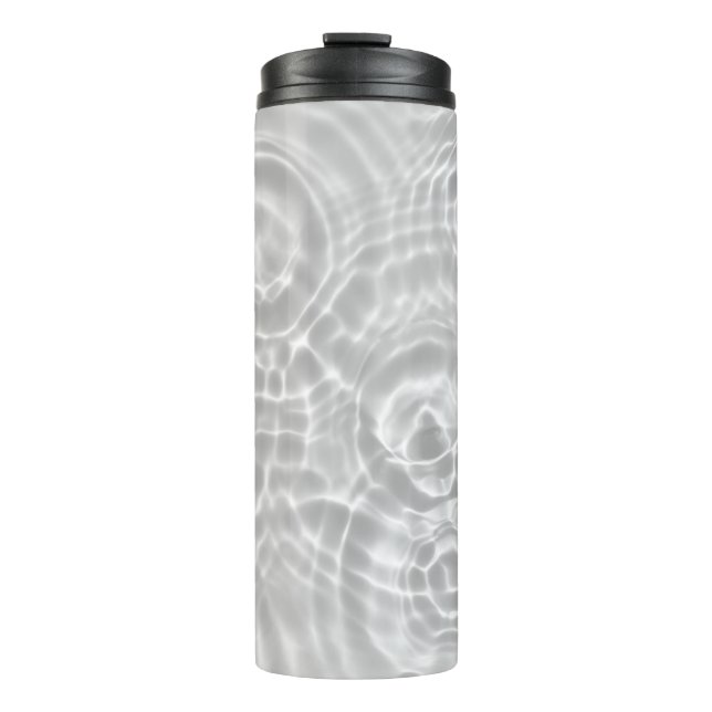 Clear Water Surface Abstract Texture Thermal Tumbler (Front)