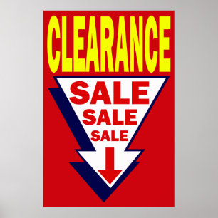 CLEARANCE SALE POSTER