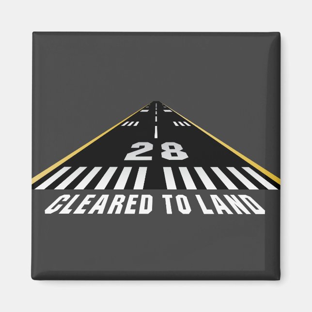 Cleared To Land Runway Magnet (Front)