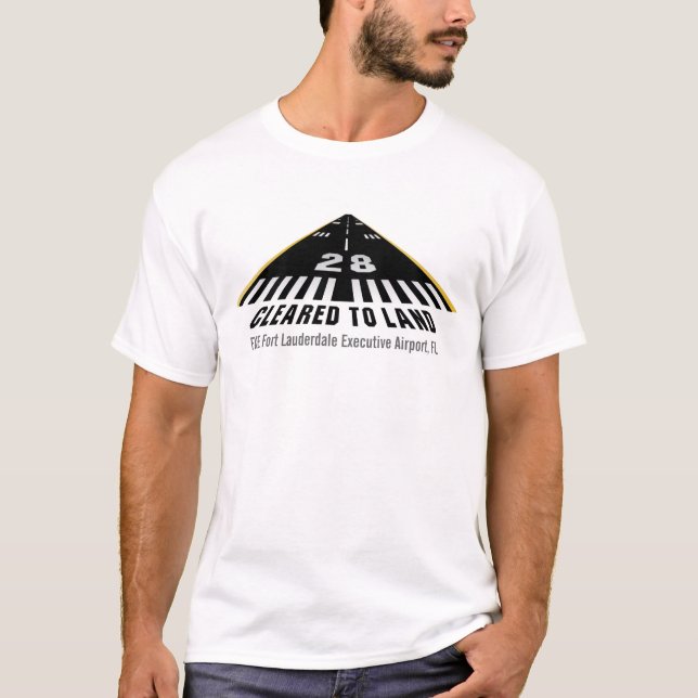 Cleared To Land Runway T-Shirt (Front)