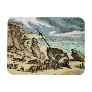 Clearing a Wreck on the North Coast of Cornwall, f Magnet