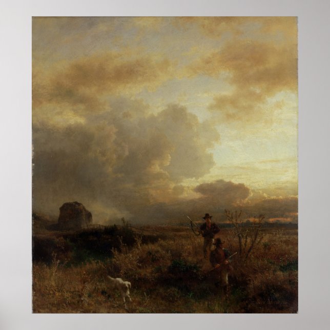 Clearing Thunderstorm in the Countryside, 1857 Poster (Front)