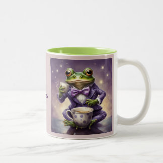 Clearly I'm Royalty I don't need your Kisses Frog Two-Tone Coffee Mug