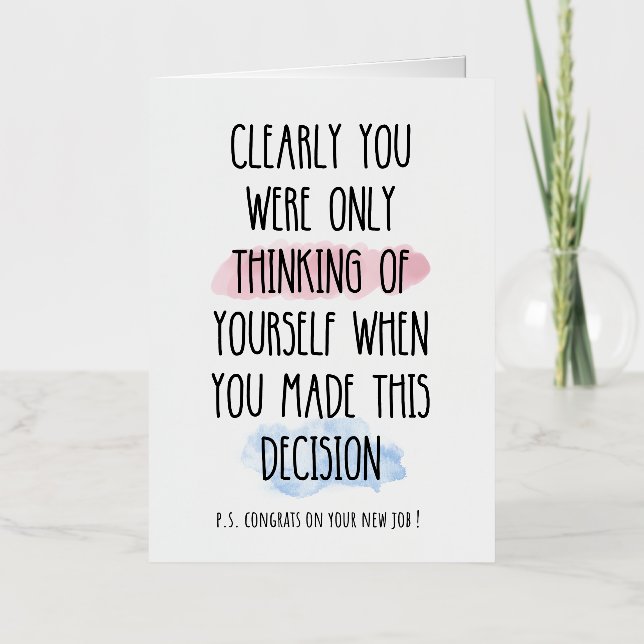 Clearly You Were Only Thinking Of Yourself  Foil Holiday Card (Front)