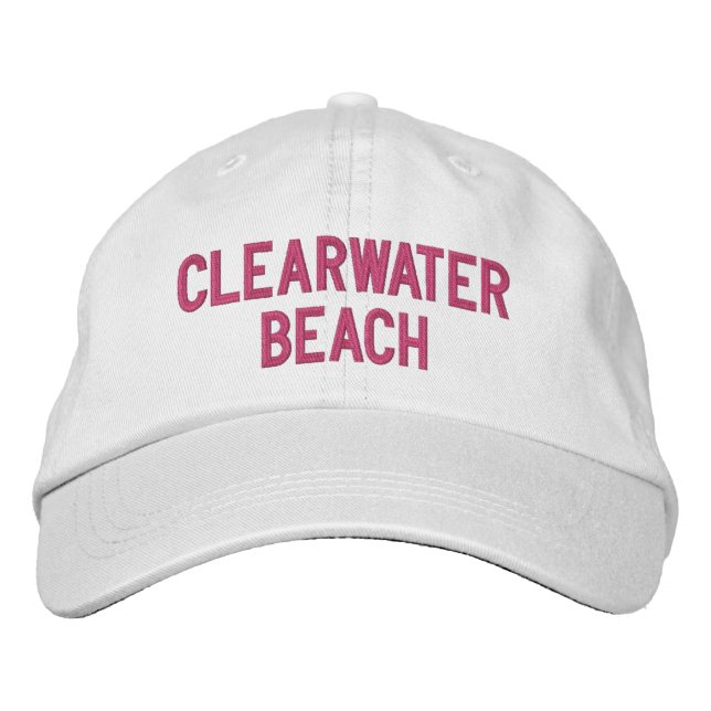 CLEARWATER BEACH EMBROIDERED HAT (Front)
