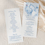 Clearwater Beach FL Map Elegant Navy Blue Wedding Program<br><div class="desc">Complete your Clearwater Beach wedding with this elegant navy blue wedding program, featuring a detailed Tampa Bay map. Perfect for ceremonies at Sandpearl Resort, Opal Sands Resort, Marriott Clearwater Beach, Hyatt Regency Clearwater Beach, Sheraton Sand Key Resort, Wyndham Grand Clearwater Beach, and Shephard's Beach Resort, this program beautifully outlines your...</div>