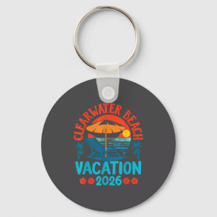 Clearwater Beach Florida 2026 Family Vacation Summ Keychain