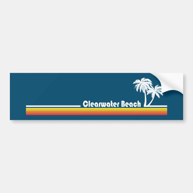 Clearwater Beach Florida Bumper Sticker (Front)