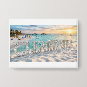 Clearwater Beach Florida Button