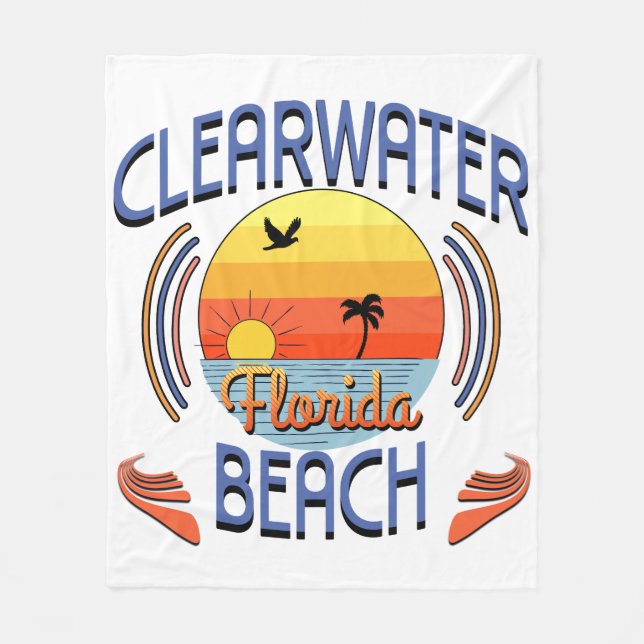 Clearwater Beach, Florida Fleece Blanket (Front)