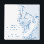 Clearwater Beach Florida Map Wedding Favour Magnet<br><div class="desc">Quick and easy ordering! These Clearwater Beach, Florida map magnets are perfect wedding favours to welcome your destination wedding guests with welcome bag goodies, or customize them for your wedding party. The heart is over Clearwater Beach, but you can move the heart by clicking "Edit Using design tool" under "Personalize"....</div>