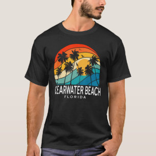 Clearwater Beach Florida Palm Tree Tropical Beach  T-Shirt