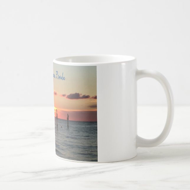 Clearwater Beach, Florida sunset coffee mug (Right)