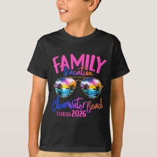 Clearwater Beach Florida Vacation 2026 Matching Fa T-Shirt