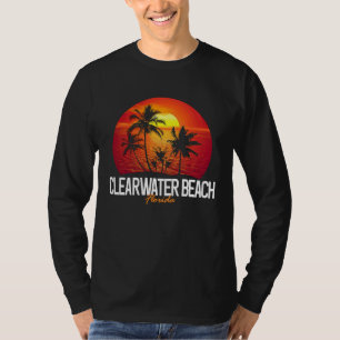 Clearwater Beach Palm Tree Swimming Scuba FL T-Shirt