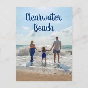 Clearwater Beach Souvenir Sand Surf and Family Postcard