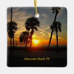 Clearwater Beach Sunset Ceramic Ornament<br><div class="desc">Sunset,  Clearwater Beach,  Florida.</div>