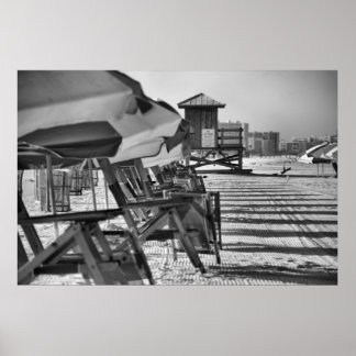 Clearwater Fl beach chairs Poster