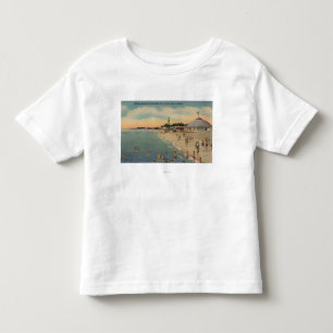 Clearwater, FL - Swimmers & Sunbathers on Beach Toddler T-shirt