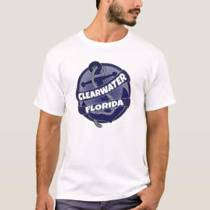 Clearwater Florida anchor swirl tshirt