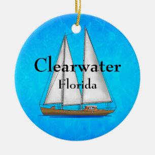 Clearwater Florida Ceramic Ornament