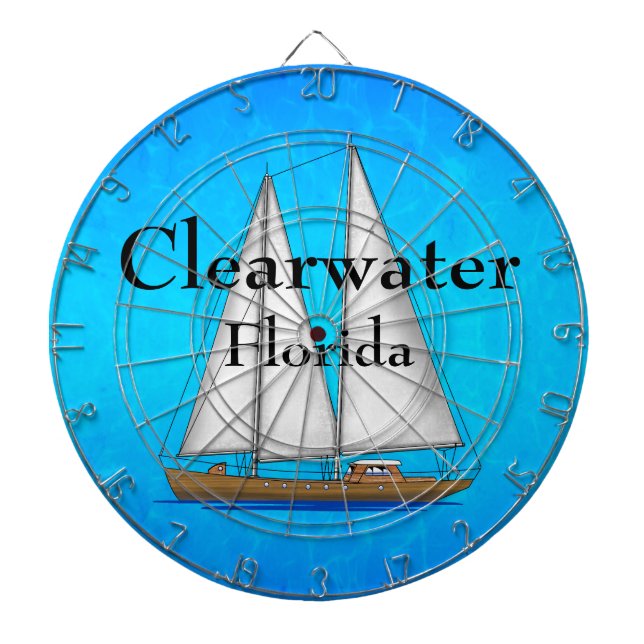 Clearwater Florida Dartboard (Front)