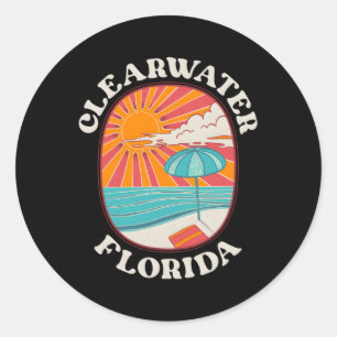 Clearwater Florida Fl Classic Round Sticker