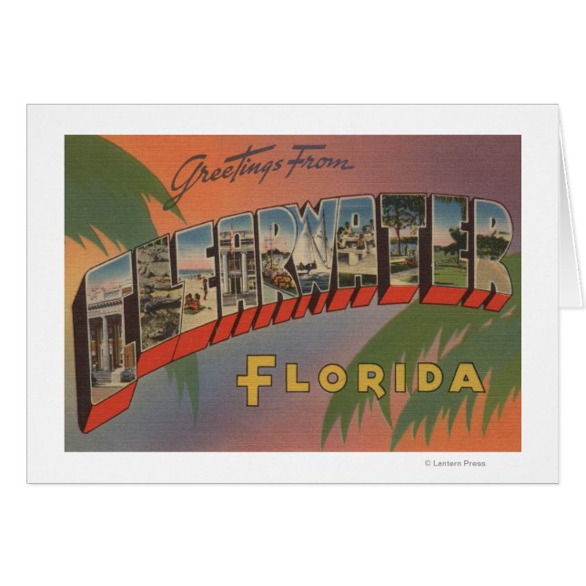 Clearwater, Florida - Large Letter Scenes (Front Horizontal)