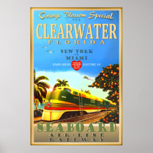Clearwater Florida Orange Blossom Special Train Poster